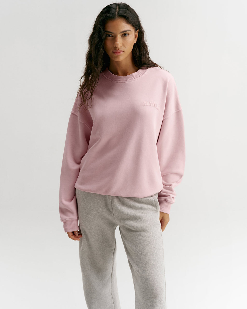 Oversized Sweatshirt - Soft Pink