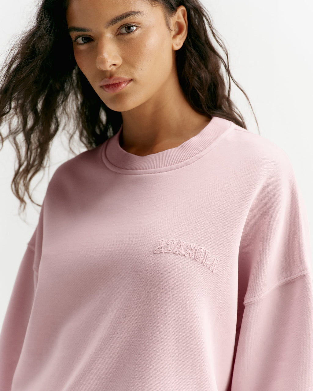 Oversized Sweatshirt - Soft Pink
