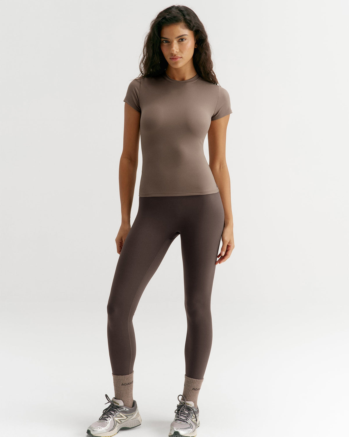 Ultimate Short Sleeve Top - Dusty Brown