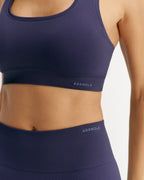 Classic Seamless Racer Back Bra - Navy Blue