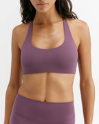 Ultimate Narrow Racer Back Bra - Elderberry Purple