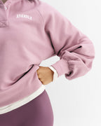 Henley Sweatshirt - Dusty Mauve