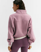 Henley Sweatshirt - Dusty Mauve