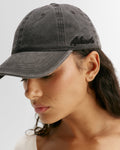 Adanola Script Washed Cap - Graphite Grey
