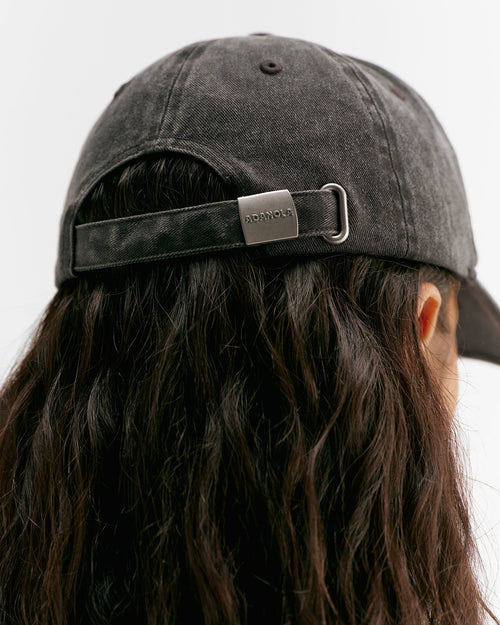 Adanola Script Washed Cap - Graphite Grey