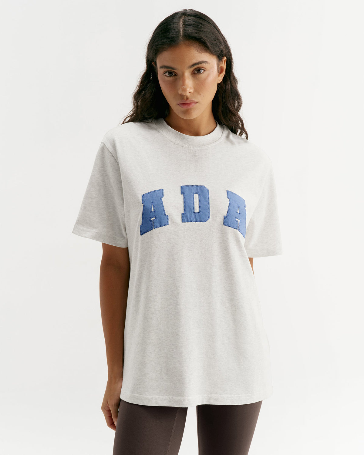 ADA Oversized T-shirt - Light Grey Melange