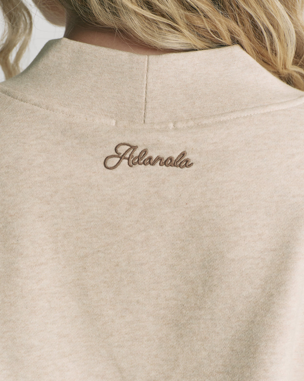 Studio V-Neck Relaxed Sweatshirt - Oatmeal Marl
