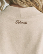 Studio V-Neck Relaxed Sweatshirt - Oatmeal Marl