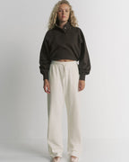 Studio Henley Sweatshirt - Coffee Bean