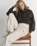 Studio Henley Sweatshirt - Coffee Bean