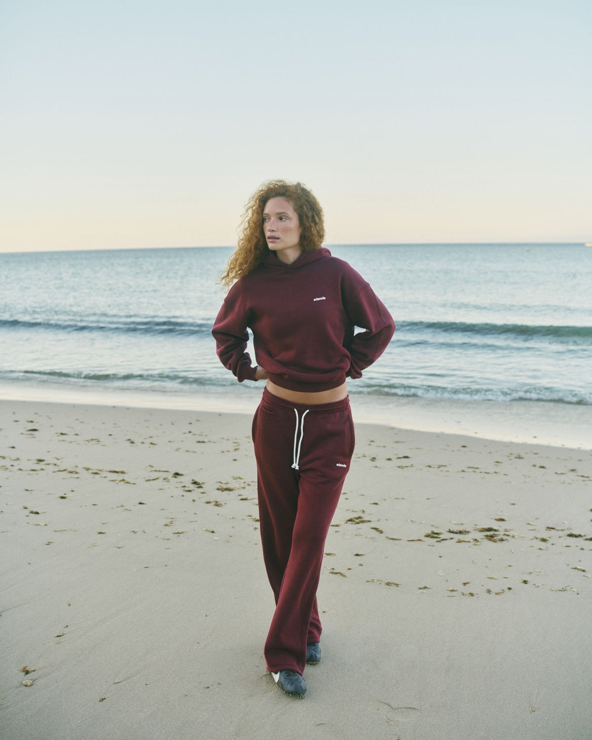 Vintage Straight Leg Sweatpants - Damson