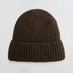 Rib Knit Beanie - Coffee Bean