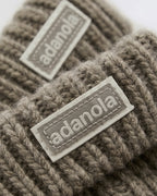 Rib Knit Fleece Lined Mittens - Stone Marl