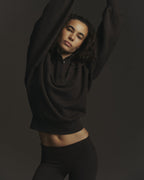 Studio Henley Sweatshirt - Coffee Bean