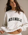 Oversized Sweatshirt-  Light Grey Melange