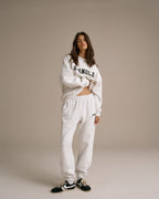 Oversized Sweatshirt-  Light Grey Melange
