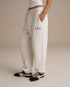 ADA Cuffed Sweatpants - Light Grey Melange