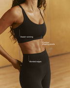 Seamless Racer Back Bra - Coffee Bean