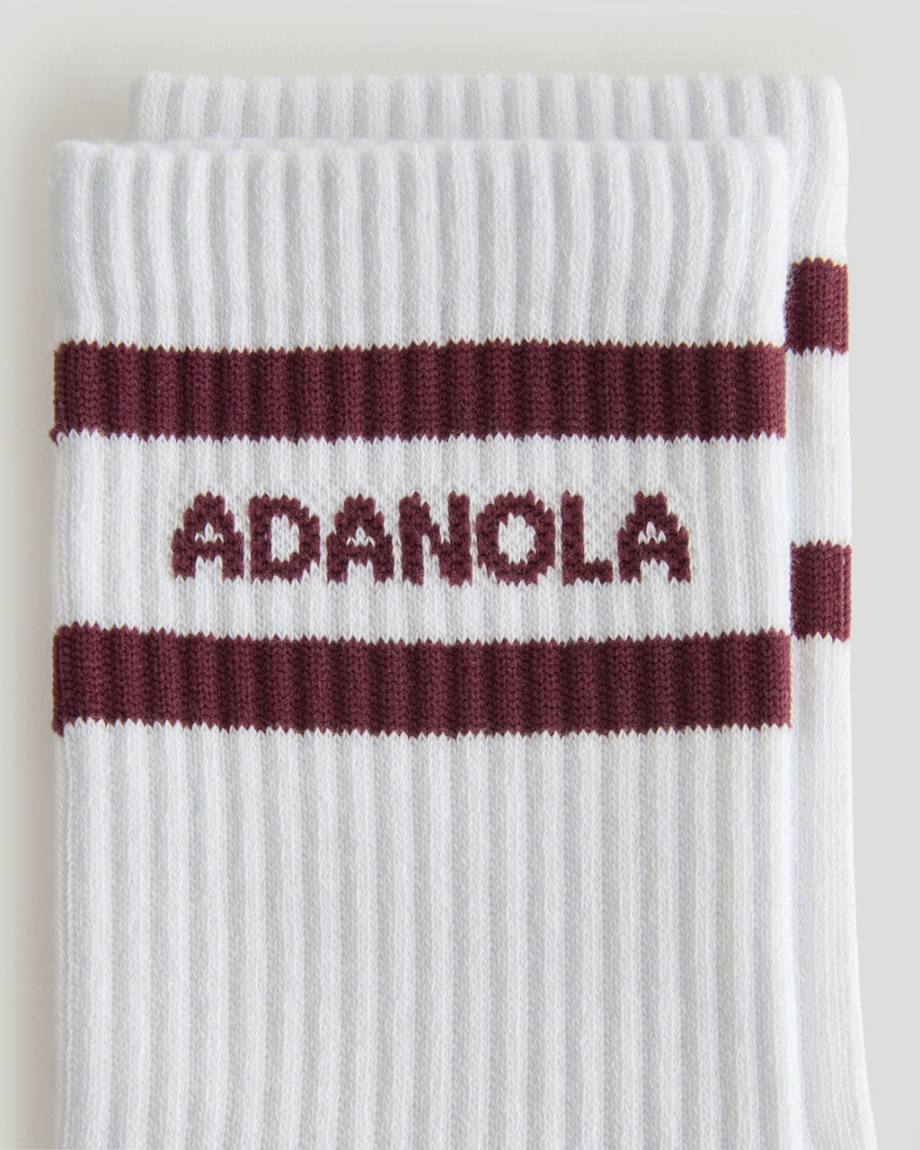 3 Pack Multi Branding Socks - Damson/White