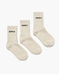 3 Pack Socks - Cream