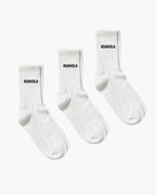 3 Pack Socks - Light Grey Melange