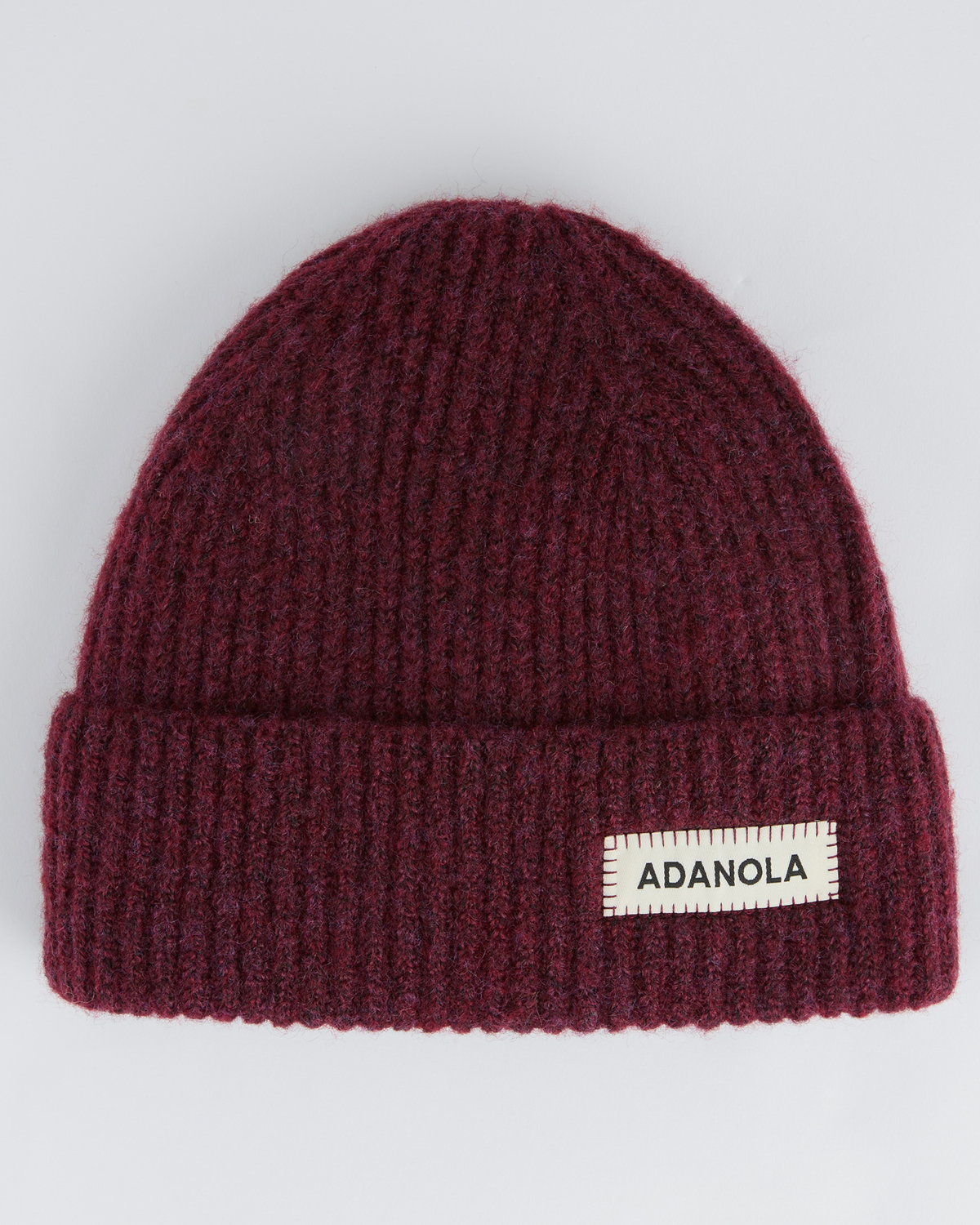Knit Beanie - Dark Cherry